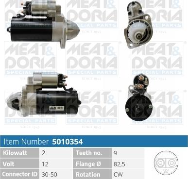 Meat & Doria 5010354 - Стартер autospares.lv