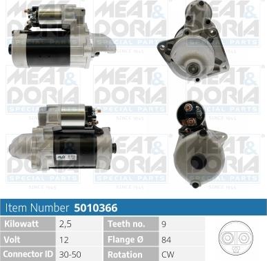 Meat & Doria 5010366 - Стартер autospares.lv