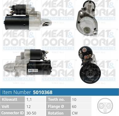 Meat & Doria 5010368 - Стартер autospares.lv