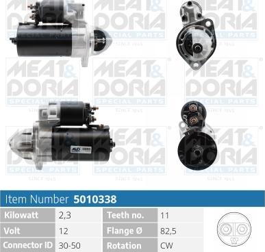 Meat & Doria 5010338 - Стартер autospares.lv