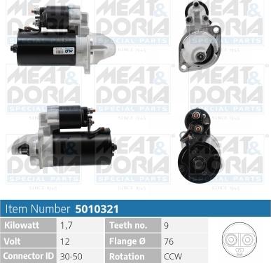 Meat & Doria 5010321 - Стартер autospares.lv