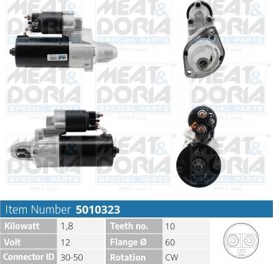 Meat & Doria 5010323 - Стартер autospares.lv