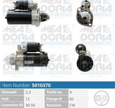 Meat & Doria 5010370 - Стартер autospares.lv