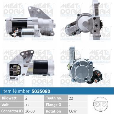 Meat & Doria 5035080 - Стартер autospares.lv