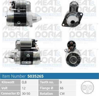 Meat & Doria 5035265 - Стартер autospares.lv