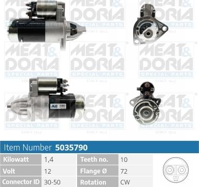 Meat & Doria 5035790 - Стартер autospares.lv