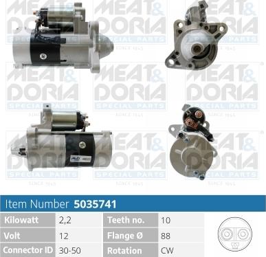 Meat & Doria 5035741 - Стартер autospares.lv