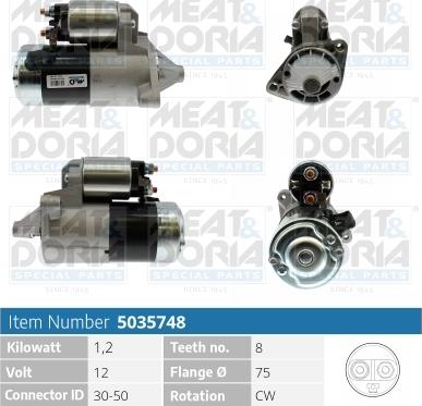 Meat & Doria 5035748 - Стартер autospares.lv