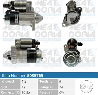 Meat & Doria 5035765 - Стартер autospares.lv