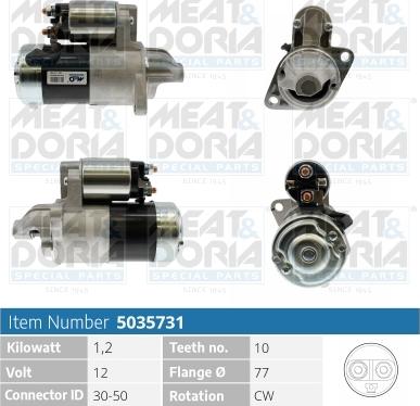 Meat & Doria 5035731 - Стартер autospares.lv