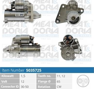 Meat & Doria 5035725 - Стартер autospares.lv