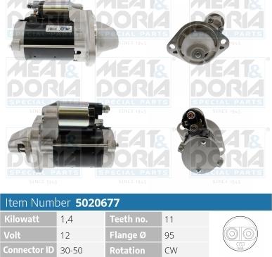 Meat & Doria 5020677 - Стартер autospares.lv