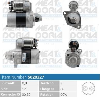 Meat & Doria 5020327 - Стартер autospares.lv