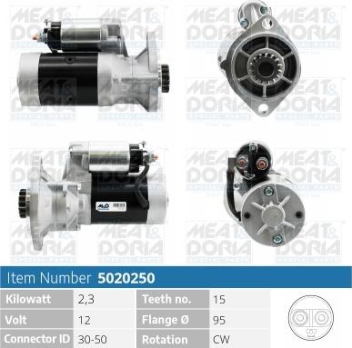 Meat & Doria 5020250 - Стартер autospares.lv