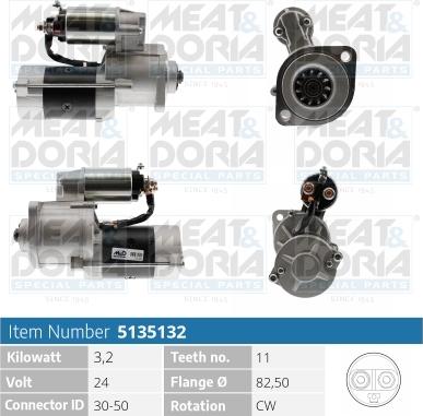 Meat & Doria 5135132 - Стартер autospares.lv