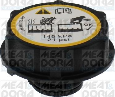 Meat & Doria 2036008 - Крышка, резервуар охлаждающей жидкости autospares.lv