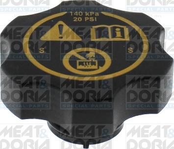 Meat & Doria 2036030 - Крышка, резервуар охлаждающей жидкости autospares.lv