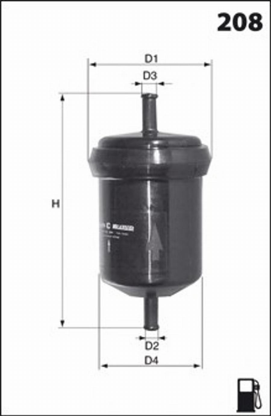 Mecafilter E12 - Топливный фильтр autospares.lv