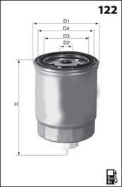 Mecafilter ELG5211 - Топливный фильтр autospares.lv
