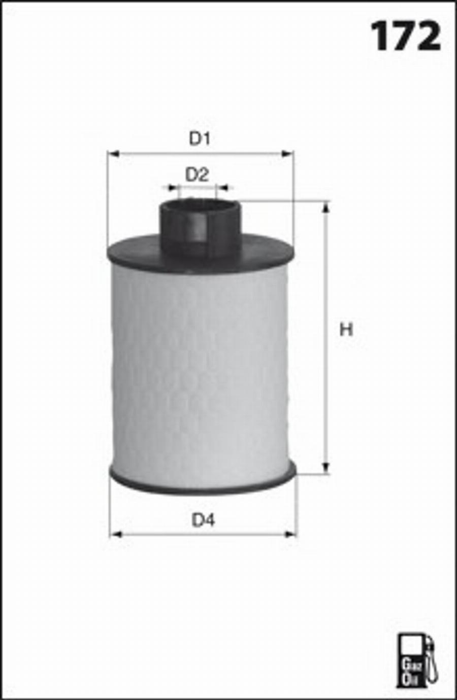 Mecafilter G50 - Топливный фильтр autospares.lv
