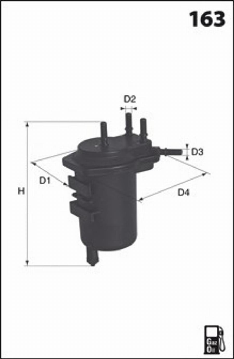 Mecafilter G69 - Топливный фильтр autospares.lv