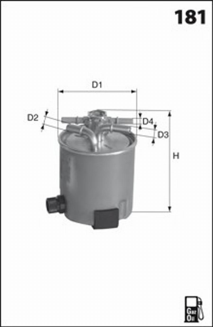 Mecafilter G67 - Топливный фильтр autospares.lv