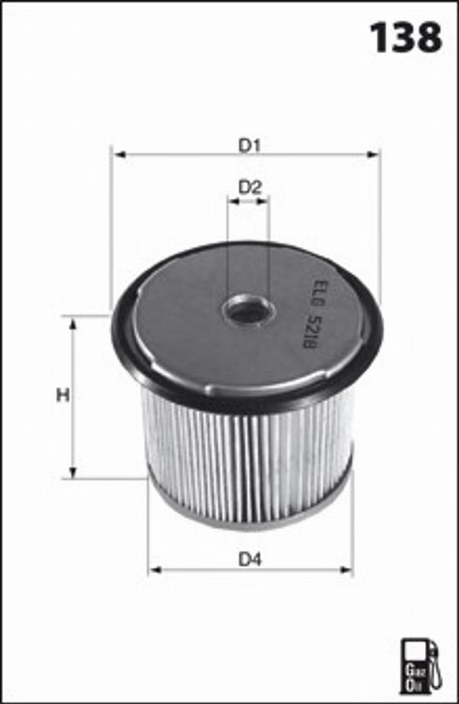 Mecafilter G01 - Топливный фильтр autospares.lv