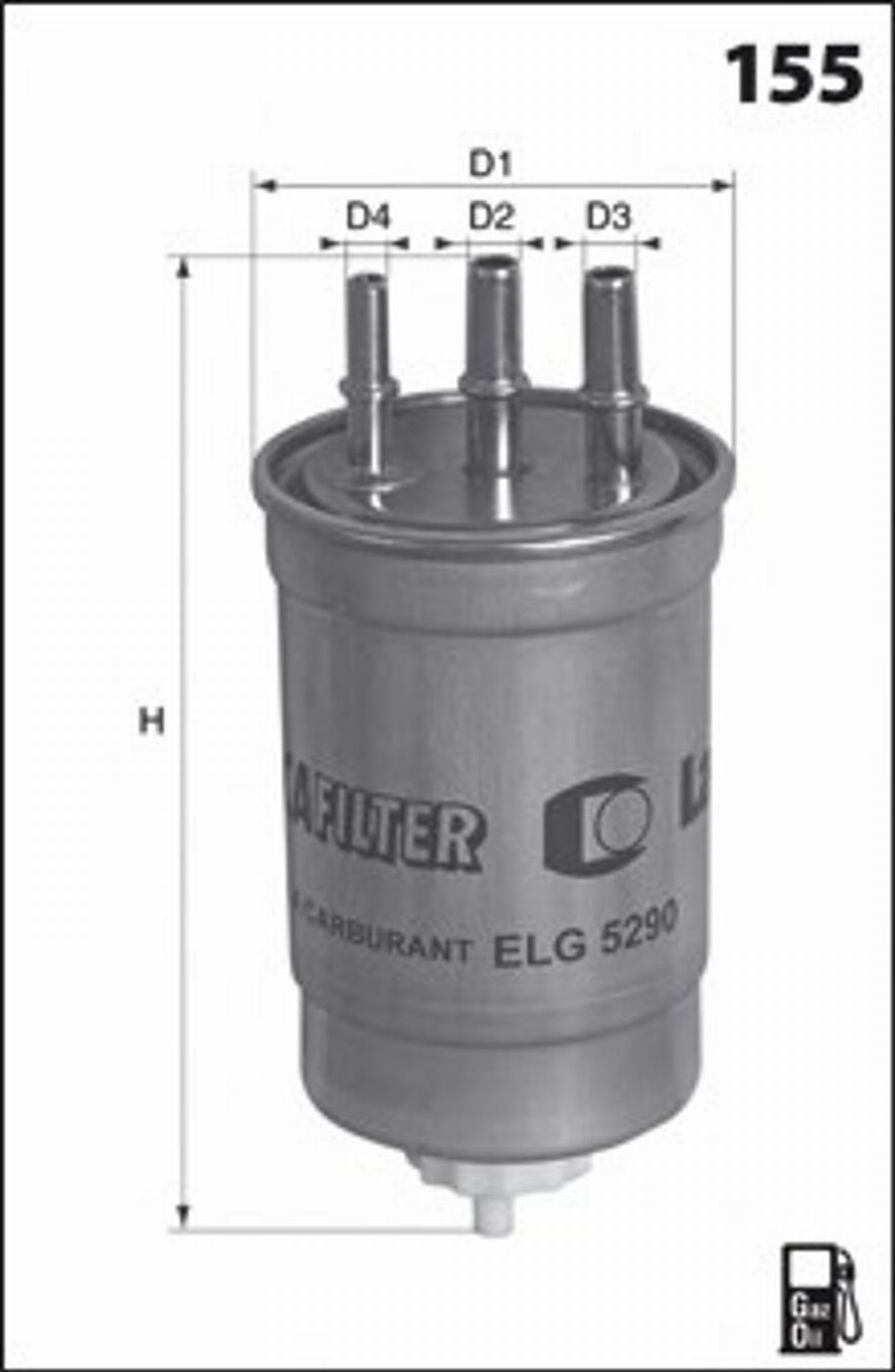 Mecafilter G75 - Топливный фильтр autospares.lv