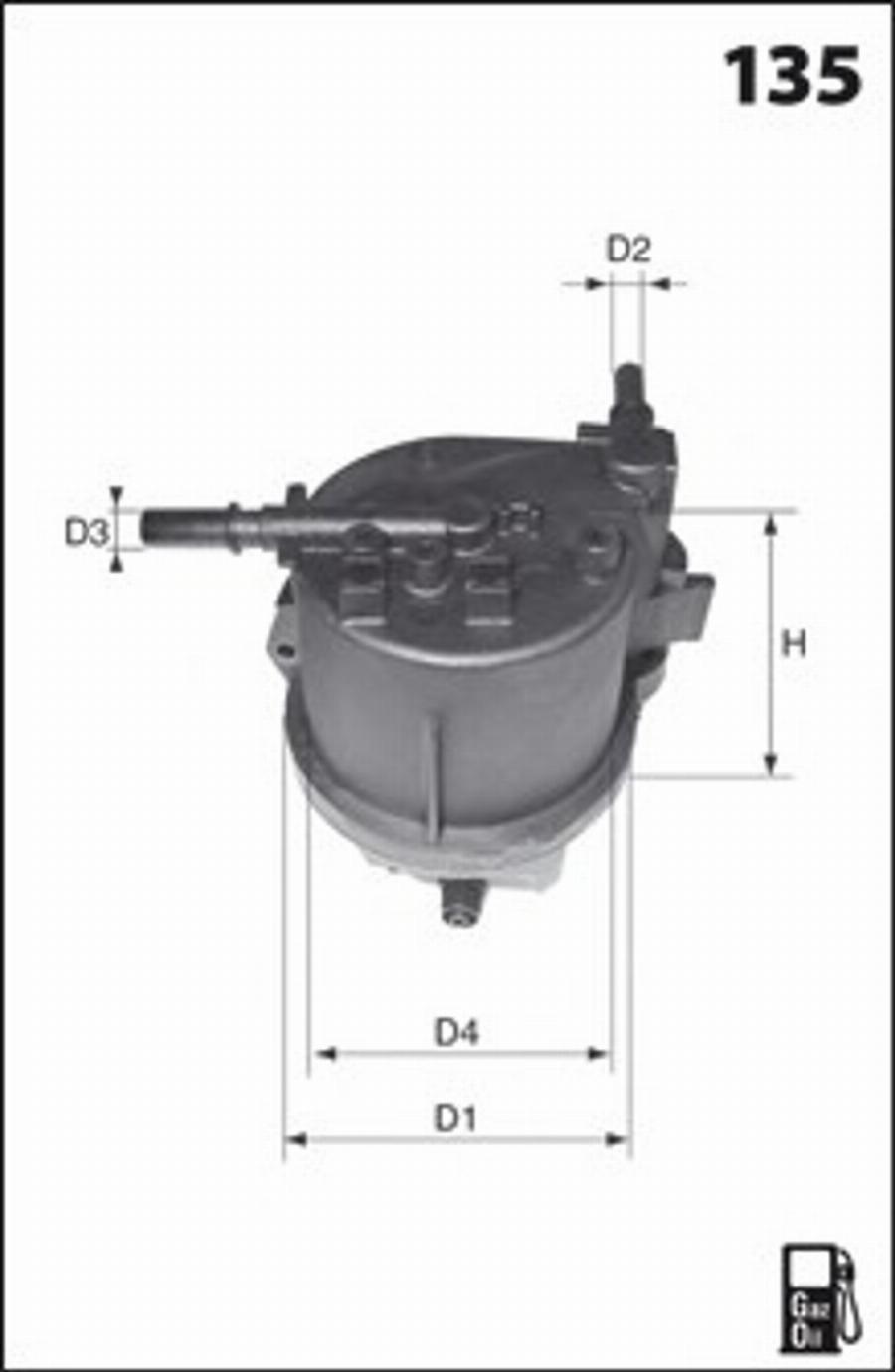 Mecafilter G73 - Топливный фильтр autospares.lv