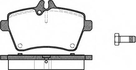 Mercedes-Benz A 169 420 03 20 - Тормозные колодки, дисковые, комплект autospares.lv