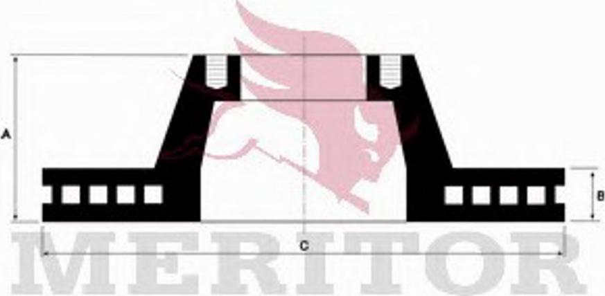 Meritor MBR2695 - Тормозной диск autospares.lv