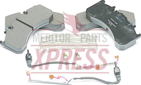 Meritor MDP5097 - Тормозные колодки, дисковые, комплект autospares.lv