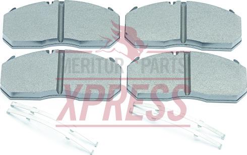 Meritor MDP5057 - Тормозные колодки, дисковые, комплект autospares.lv