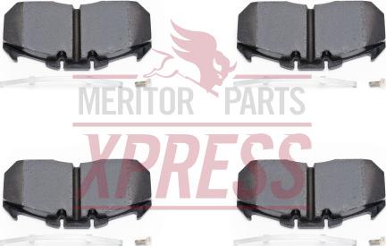 Meritor MDP5065 - Тормозные колодки, дисковые, комплект autospares.lv