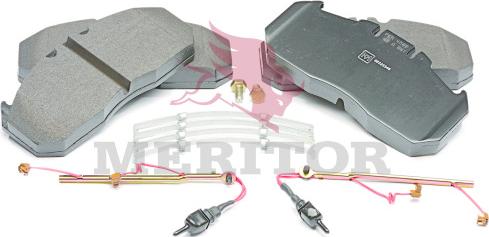 Meritor MDP5121 - Тормозные колодки, дисковые, комплект autospares.lv