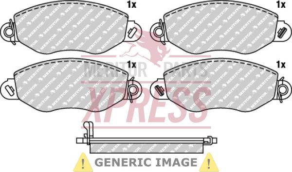 Meritor MDP1405 - Тормозные колодки, дисковые, комплект autospares.lv