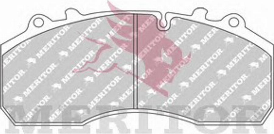 Meritor MDP1373 - Тормозные колодки, дисковые, комплект autospares.lv