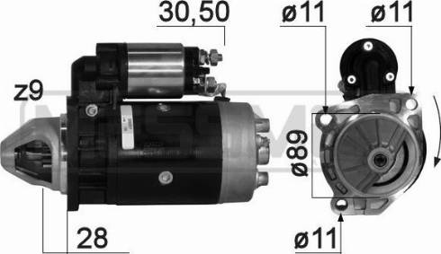 Messmer 11640 - Стартер autospares.lv