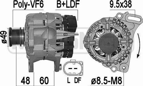 Messmer 209542A - Генератор autospares.lv