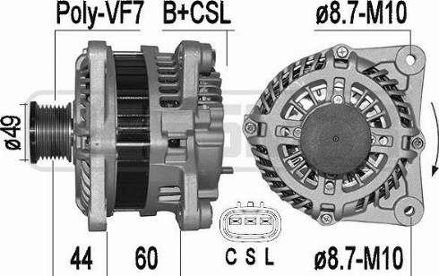 Messmer 209515A - Генератор autospares.lv