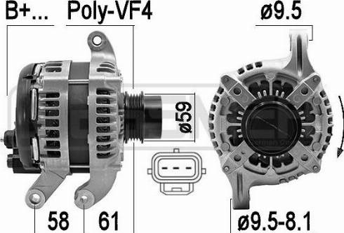 Messmer 209605 - Генератор autospares.lv