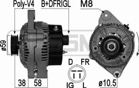 Messmer 209076A - Генератор autospares.lv