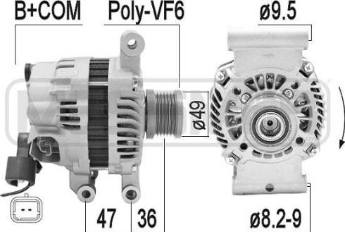 Messmer 209354A - Генератор autospares.lv