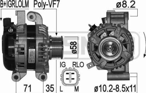 Messmer 209298 - Генератор autospares.lv