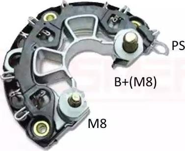 Messmer 215417 - Выпрямитель, диодный мост, генератор autospares.lv