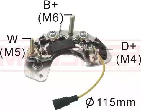 Messmer 215504 - Выпрямитель, диодный мост, генератор autospares.lv