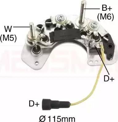 Messmer 215502 - Выпрямитель, диодный мост, генератор autospares.lv