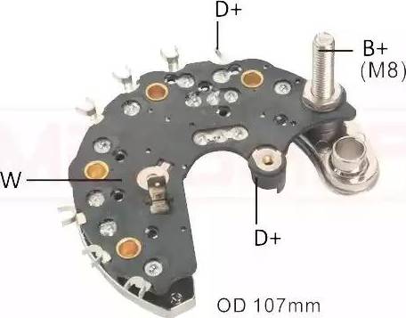 Messmer 215760 - Выпрямитель, диодный мост, генератор autospares.lv