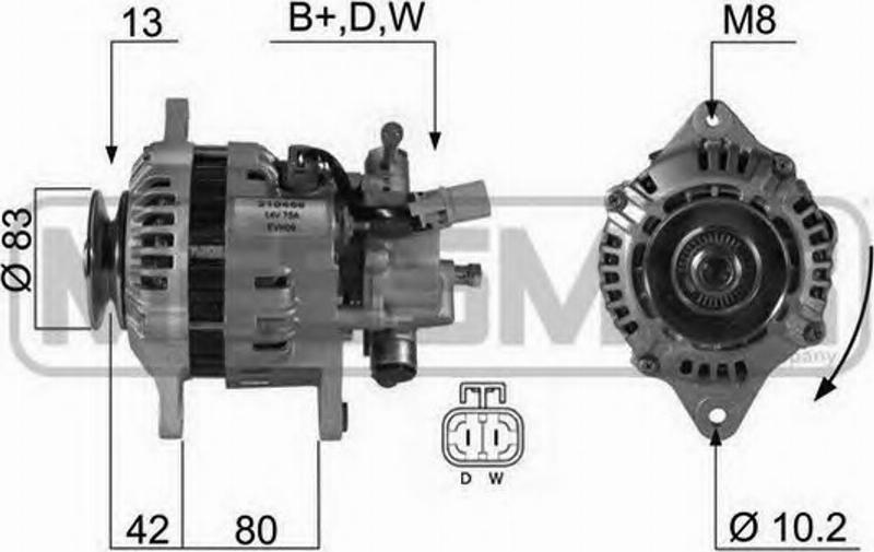 Messmer 210456 - Генератор autospares.lv