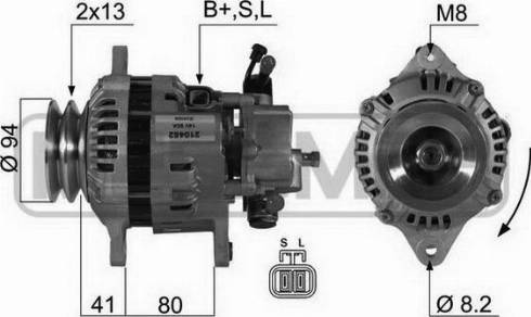 Messmer 210452A - Генератор autospares.lv